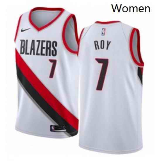 Womens Nike Portland Trail Blazers 7 Brandon Roy Authentic White Home NBA Jersey Association Edition